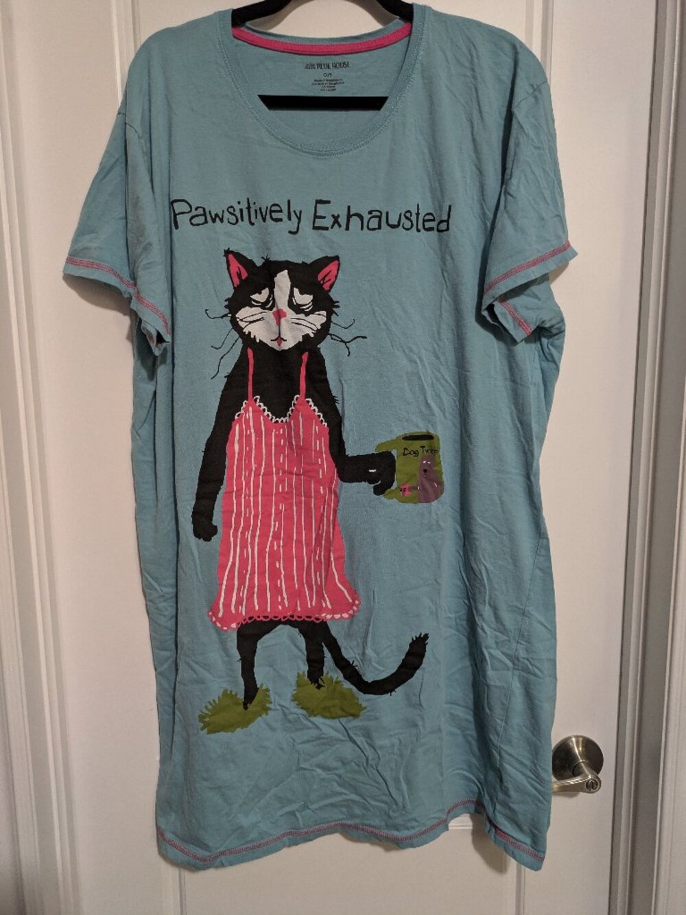 Little Blue House O/S Pawsitively Exhausted Sleep Shirt